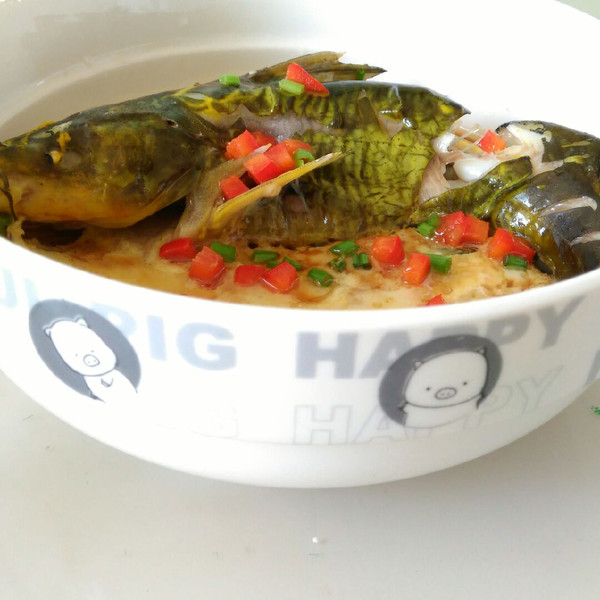 弯弯妈妈的美食口袋的昂刺鱼炖蛋做法的学习成