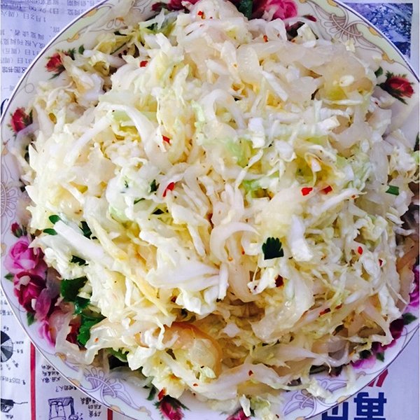 图图Sunshine的白菜拌海蜇丝做法的学习成果照