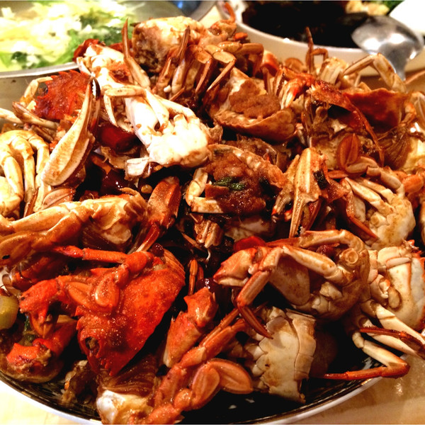 唯vi_na的秘制爆炒螃蟹做法的学习成果照_豆果美食