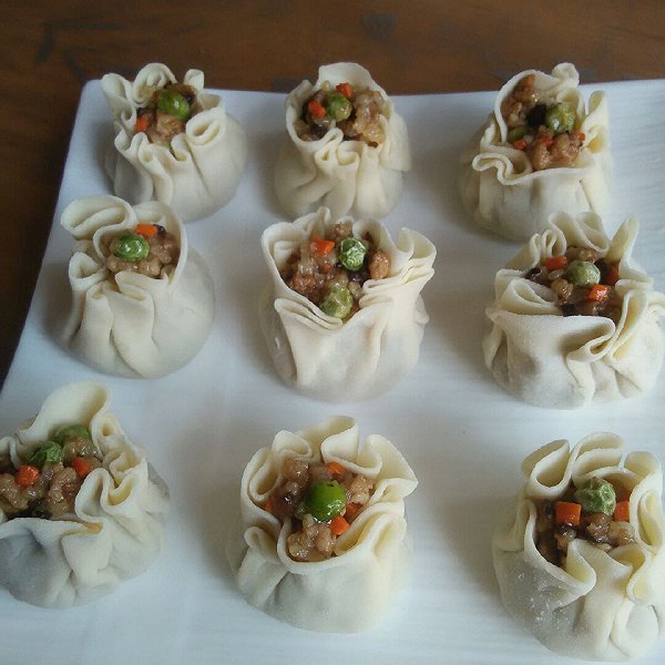 绿茶树的香菇肉丁烧卖做法的学习成果照_豆果美食