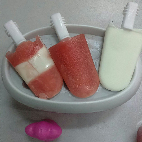 青豆336的西瓜酸奶冰棒做法的学习成果照