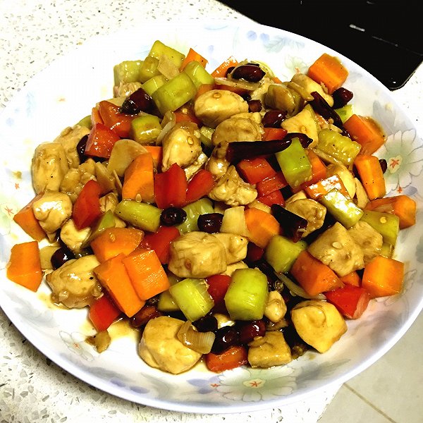 不二神厨的家常宫保鸡丁做法的学习成果照